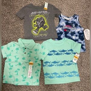 Jumping Beans baby boy T-shirts tops size 12 months NWT quantity 4